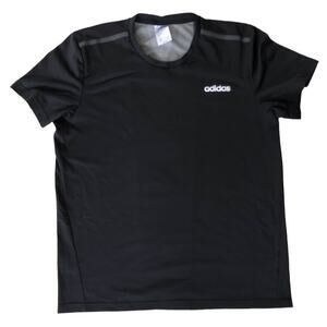 Adidas Men’s Climalite Tshirt Black with Gray Back Design Size Large